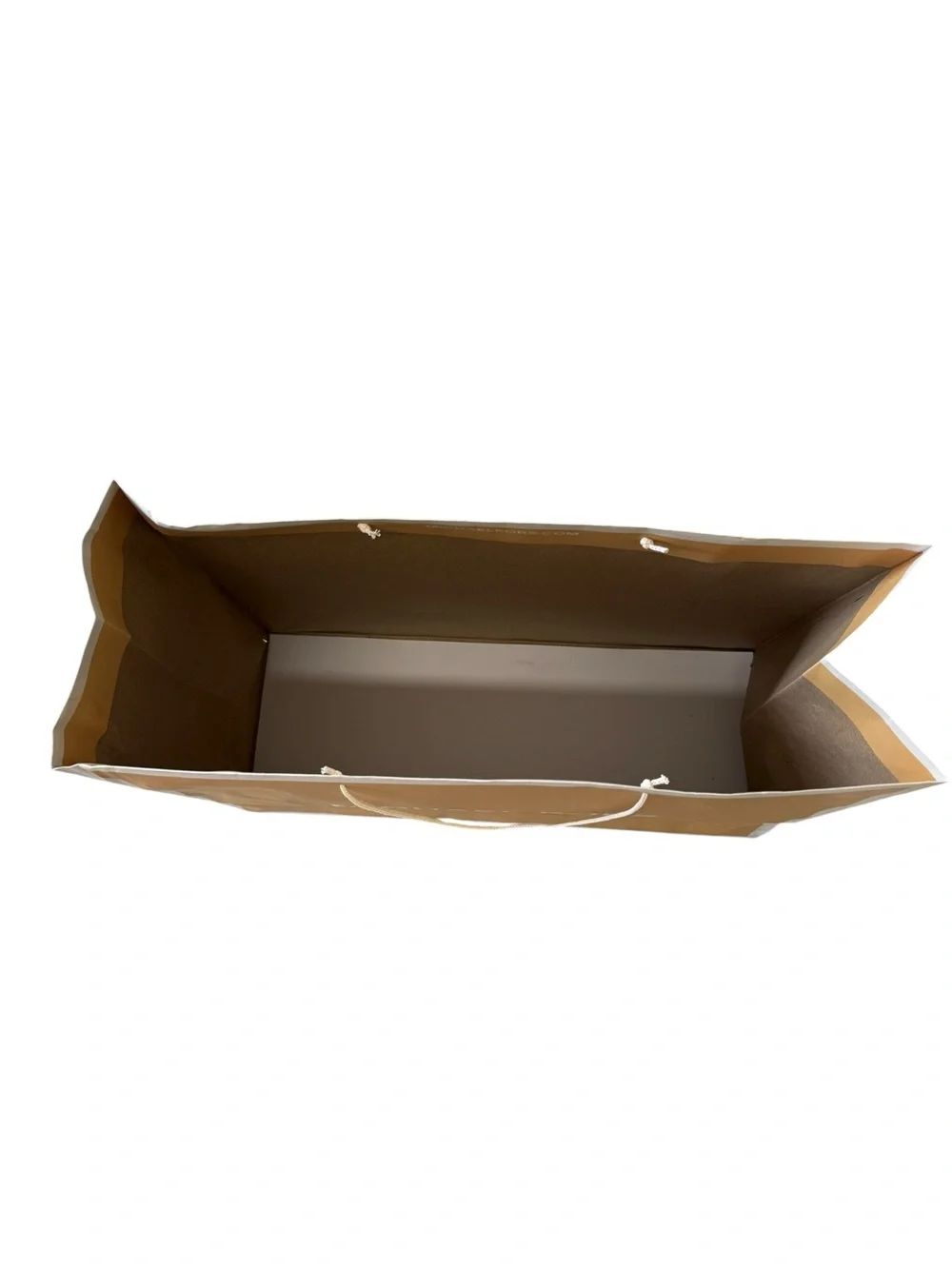 Michael Kors Tan and White Shopper Bag